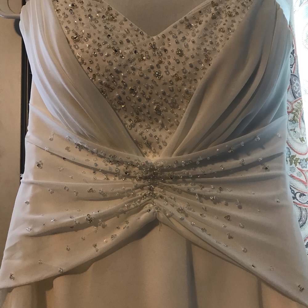 Spring or summer wedding gown.